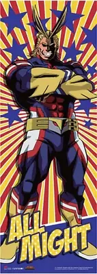 My Hero Academia All Might Human Size Wall Scroll, Multi-Color
