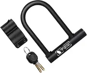 Abaodam Heavy Duty U Lock for Mountain and Road Bikes Secure Key Unlocking Bike Lock with Quick Release Buckle Portable Weather Resistant Scratch Design for Theft Protection