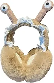 [Generic] Thermal Ear Cover - Winter Outdoor Animal Snail Ear Warmer - Cute Warm Winter Earmuffs Winter Ear Warmer for Women, Men, Kid, Teens
