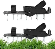 Shoe Aerators for Lawns - Garden Soil Scarifier - Spiked Soil Loosening Aerating Shoes for Lawn Yards Farms Gardening Landscaping