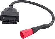 HouYeen OBD2 6 Pin to 16 Pin Socket Plug Diagnostic Scanner Adaptor Cable for Honda Piaggio Motorbikes for Suzuki GSX-R 1000 125 Motorcycle