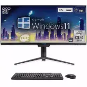 Aio All IN One I3 21:9 Ultrawide 30 " Windows 11 4gb 120gb 2k IPS PC Wifi 6 PC _