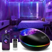 Star LED Night Light Ocean Wave Galaxy Projector For Kids Bedroom Party Decor