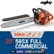 MTM Chainsaw Petrol Commercial 20" Bar E-Start Tree Pruning Chain Saw 4.1HP
