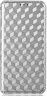 [YBROY] Case for Samsung Galaxy M14 5G, Magnetic Flip Leather Premium Wallet Phone Case, with Card Slot and Folding Stand, Case Cover for Samsung Galaxy M14 5G.(Silver)