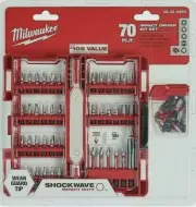Milwaukee Impact Driver Bit Set Shockwave 70 Pc $105 Value New Same Day Ship !