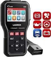 CR629 OBD2 Scanner ABS SRS Scan Tool with Active Test, 3 Service Oil/SAS/BMS Reset Tool, Full OBD2 Functions Car Code Scanner, Lifetime Free Update (More Powerful Than LAUNCH CR529, CRP123X)