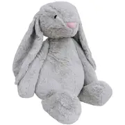 LVD 60cm Polyester Lrg Bunny Stuffed Animal Plush Kids Soft Cuddle Toy Grey