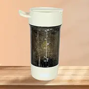 Electric Protein Shaker Bottle, 500ML Electric Mixer Bottle, Leak Proof Shaker Cups, BPA Free,USB-C Rechargeable Shaker Cups for Protein Shakes, Milk Powder, Coffee Powder (Light White)