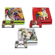 OFFICIAL MICHEL KECK ART MIX VINYL SKIN DECAL FOR SONY PS4 CONSOLE & CONTROLLER