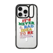 iPhone 16 Pro Impact Ring Stand Case MagSafe Compatible Be Kind by Quotes by Christie