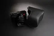 Genuine Real Leather Full Camera Case bag Cover for Leica Q3 Black Color