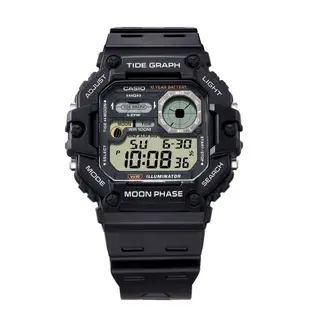 【CASIO】WS-1700H系列 十年電力電子錶款/防水100M/男女通用款/48mm/公司貨【第一鐘錶】