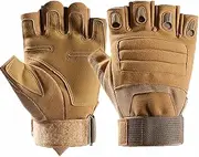[NuCamper] Half Finger Tactical Gloves for Men,Touchscreen Fingerless Airsoft Gloves for Outdoors Hunting Motorcycle Cycling Work Gloves