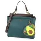 NEW Chala Satchel Crossbody Tote Turquoise Blue Vegan AVOCADO Guacamole Bag gift