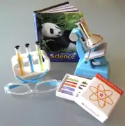 American Girl Doll Science Lab Set w Microscope Slides Goggles