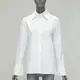 [二手] GUCCI Vintage white minimal wide collar angular bust dart panelled dress shirt IT40 S
