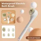 ✅Electric Body Bath Brush, Long Handle Back Scrubber Shower Brush for Shower
