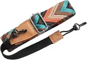 Milisten Adjustable No Drill Ukulele Strap with Double J Hook Stylish Shoulder Strap for Ukuleles Accessory for Musicians and Ukulele Lovers
