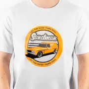 Sandman Tee Retro Car White - Orange