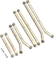 INJORA Brass High Clearance Front 4 Links Set 43g Links Set for SCX24 Gladiator 1/24 RC Crawler Car Axial AXI00005,8PCS