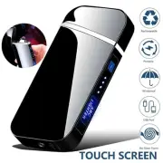 Lighter Rechargeable USB Dual Arc Plasma Electric Flameless Windproof Tool New