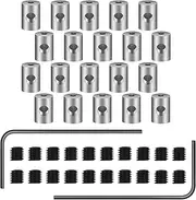 [NILLOS] Pin Keeper with Wrench, 20 PCS Locking Pin Keeper Backs for Backpack Enamel Pins, Label Pins Locking (6x9 mm)