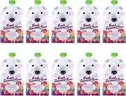 10 Pack Reusable Baby Food Pouches, 200ML Refillable Reusable Squeeze Pouch for