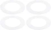 uxcell Goof Rings for 4" Inch Recessed Can Lighting Down Light, 4 Pcs Metal Goof Trim Rings Cover, Outer Diameter 6.7-inch, Inner Diameter 4.25-inch, Matte Finish White，Flush Mount