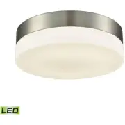 ELK Lighting FML4050-10-16M Holmby Flush Mount Satin Nickel with White