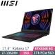 MSI Katana 17 B13VFK-089TW 黑(i7-13620H/16G/1TB SSD/RTX4060 8G/17.3” FHD/Win11)電競