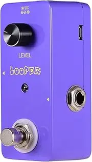 zolyet Looper Effect Pedal Guitar Loopers Bass Loop Pedal Ullimited Overdubs 5 Minutes Looping Time with USB face Purple Purple