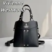 Vivienne Westwood 2way Hazel Handbag Shoulder Bag Black Orb Logo Women's