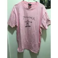 在飛比找蝦皮購物優惠-Thrasher gonz tee 滑板人塗鴉 粉色