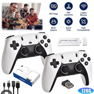 M15 40000+ 4K HDMI TV Video Game Stick Retro Gaming Console 2Wireless Controller