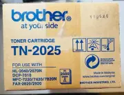 Genuine Brother TN2025 Toner Cartridge Black. 2,500 pages. Brand New.