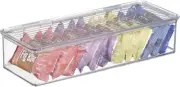 Recycled Plastic Stackable Pantry Storage Bin with Lid - Clear