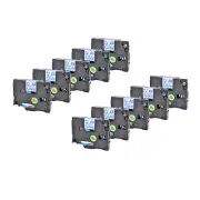 10PK TZ TZe133 Blue on Clear Label Tape For Brother P-Touch PT-1000 1010 12mm*8m