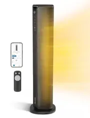 PELONIS Space Heater Large Room, 30" Smart Electric Heaters with Thermostat, ...