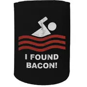 Alcohol Food Stubby Holder - I Found Bacon - Funny Novelty Birthday Gift Joke Beer Can Bottle Coolie