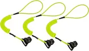 Ergodyne Coiled Lanyard with Clamp End, No Snag Design, Easily Attaches to Hard Hat, Tools, or Small Valuables, Weight Capacity 2lbs, Squids 3158, 3-Pack