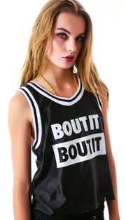 [Petals and Peacocks] Bout It Jersey Tank