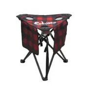 Eskimo Plaid XL Tripod Stool