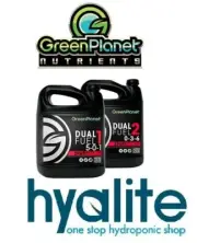 Green Planet Dual Fuel 1L 2 Part Nutrient Hydroponic GP3 Coco DWC Clay Perlite