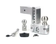 Weigh Safe 3" Aluminum Class V 6" Drop Hitch Receiver, 21K; WS6-3-KA