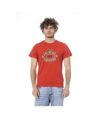 Cavalli Class Red Crown Crest TShirt Men T-Shirts