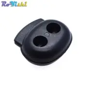 Plastic Cord Lock Stopper Toggle Clip Black 18mm*19mm*6.5mm