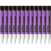 Artline Box 12 Builders Permanent Marker (White)