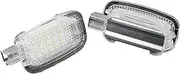 Pizgear 2pcs Led Courtesy Car Door Footwell Luggage Trunk Vanity Mirror Glove Box Light, for Benz, W204 W216 W212 C207 X204 GLK W221 R230 Courtesy Door Light