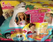 Mattel BARBIE 2016 Ultimate PUPPY MOBILE Camper Transforms Pet Playset